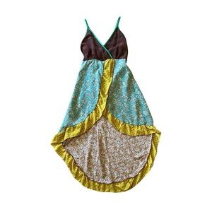 Silly Yeti Silk Patchwork Dress - Size S